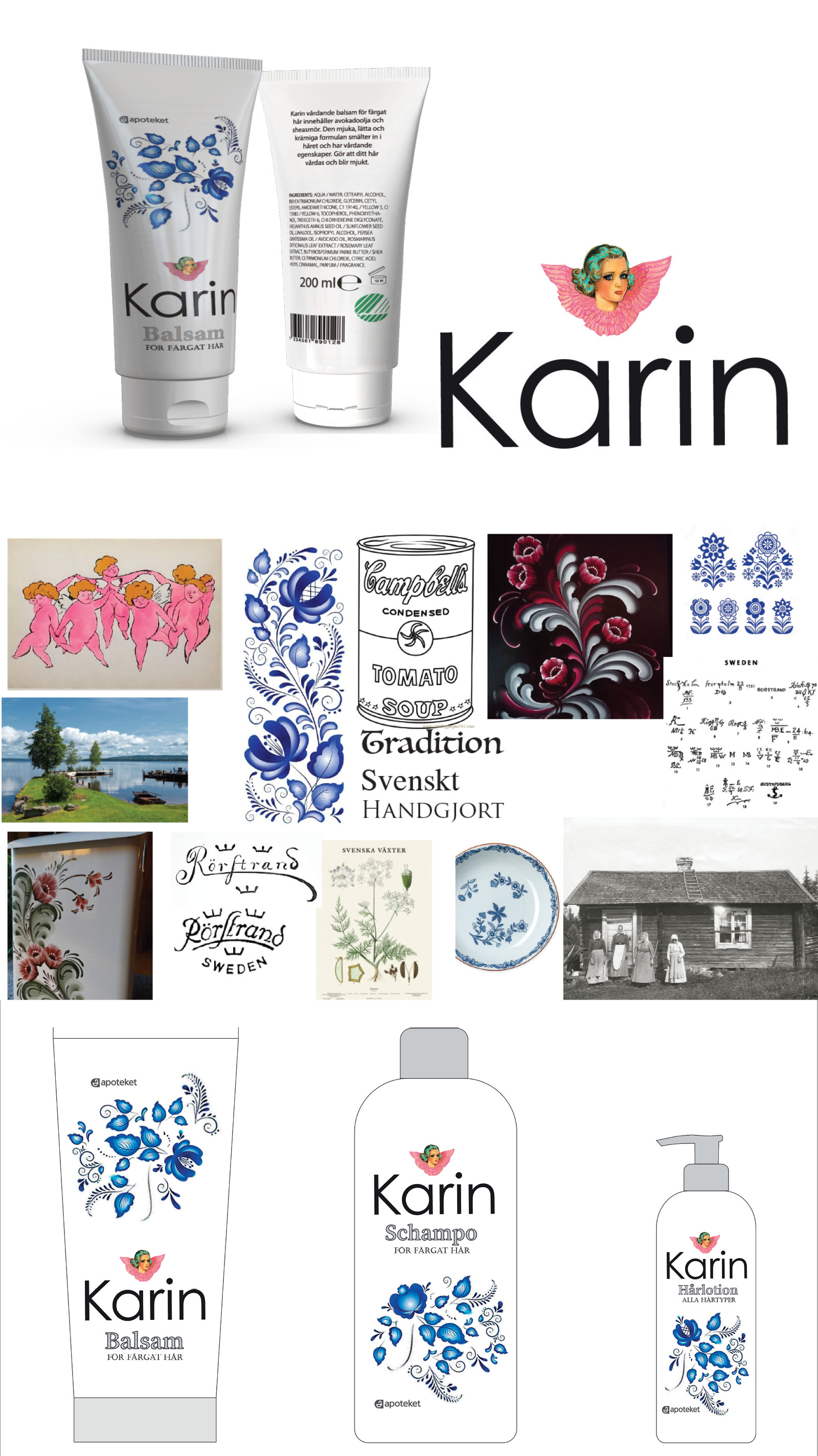 Karin hairproduct series for Apoteket