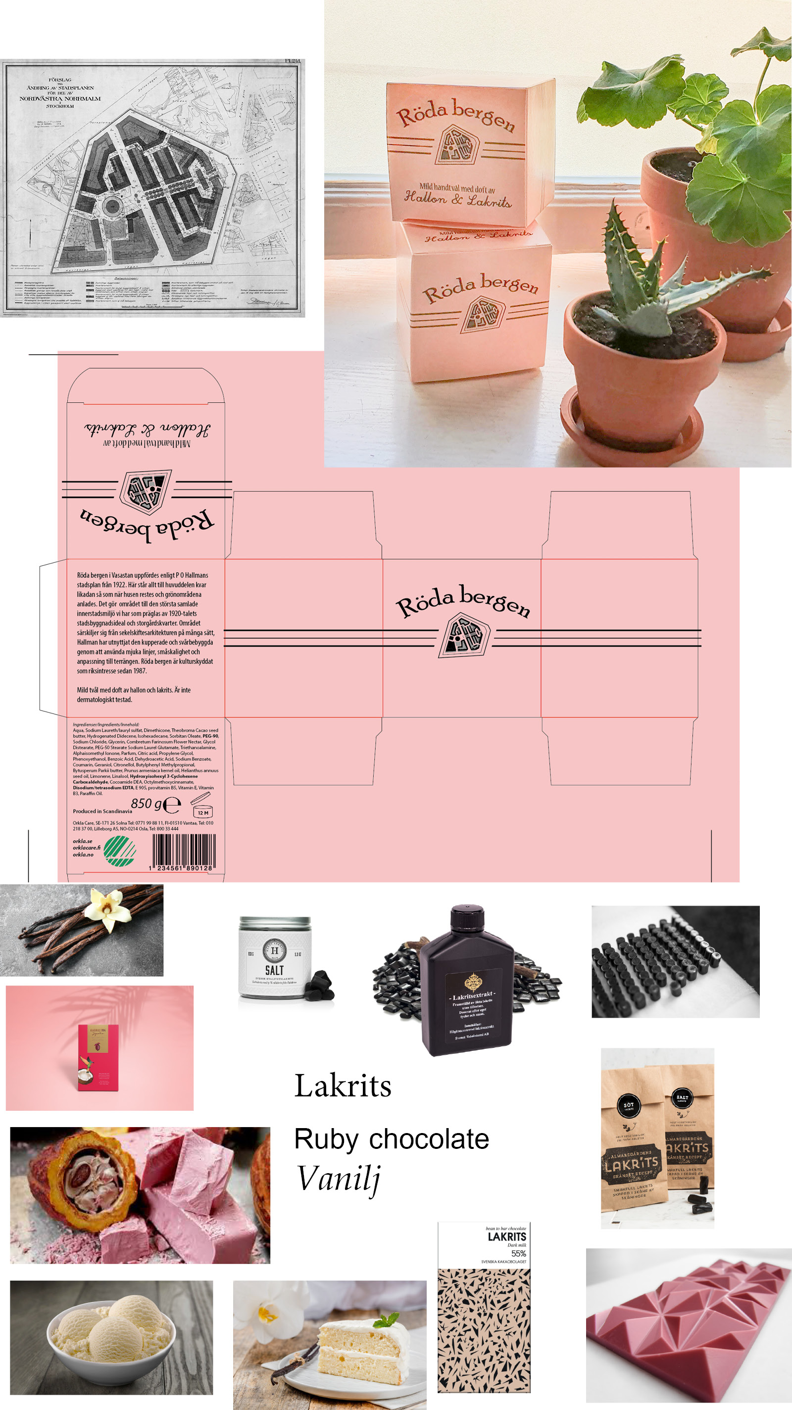 Roda bergen rasberry-liquorice soap